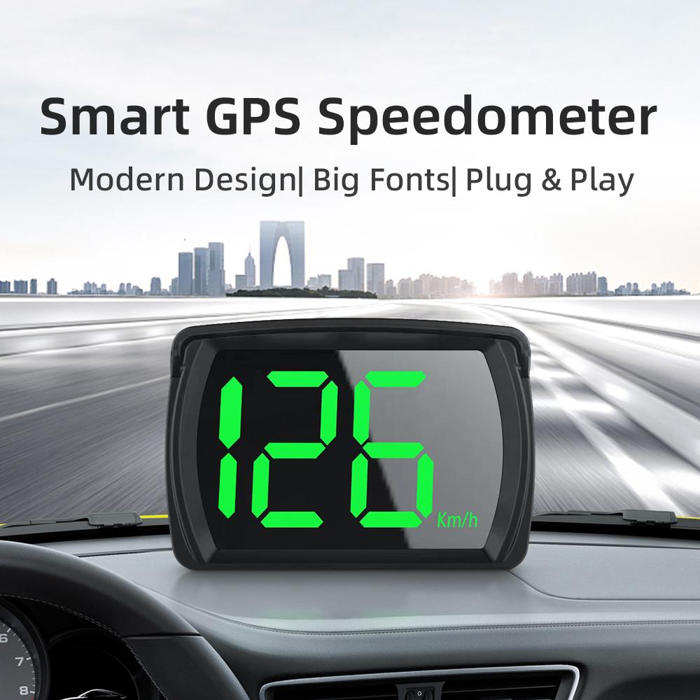 Emde DriveView HUD – Plug-and-Play GPS Speedometer for Any Car